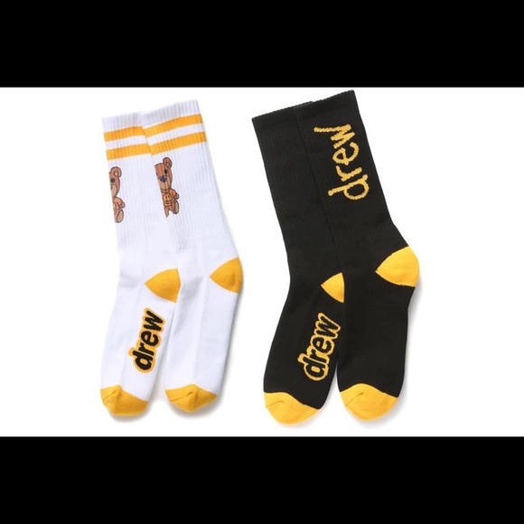 Drew House Socks 2 Pack: Theodore + Scribble